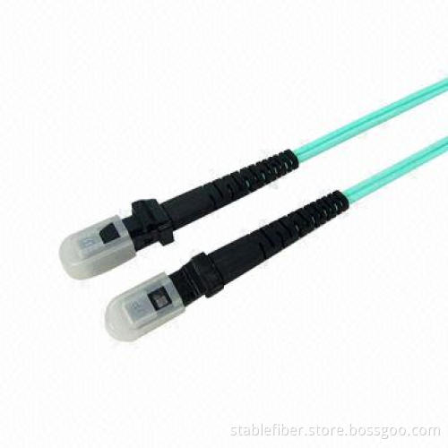 MM Duplex MTRJ-MTRJ OM4 Patch Cord with Ultra Low Back Reflection and Low Insertion Loss